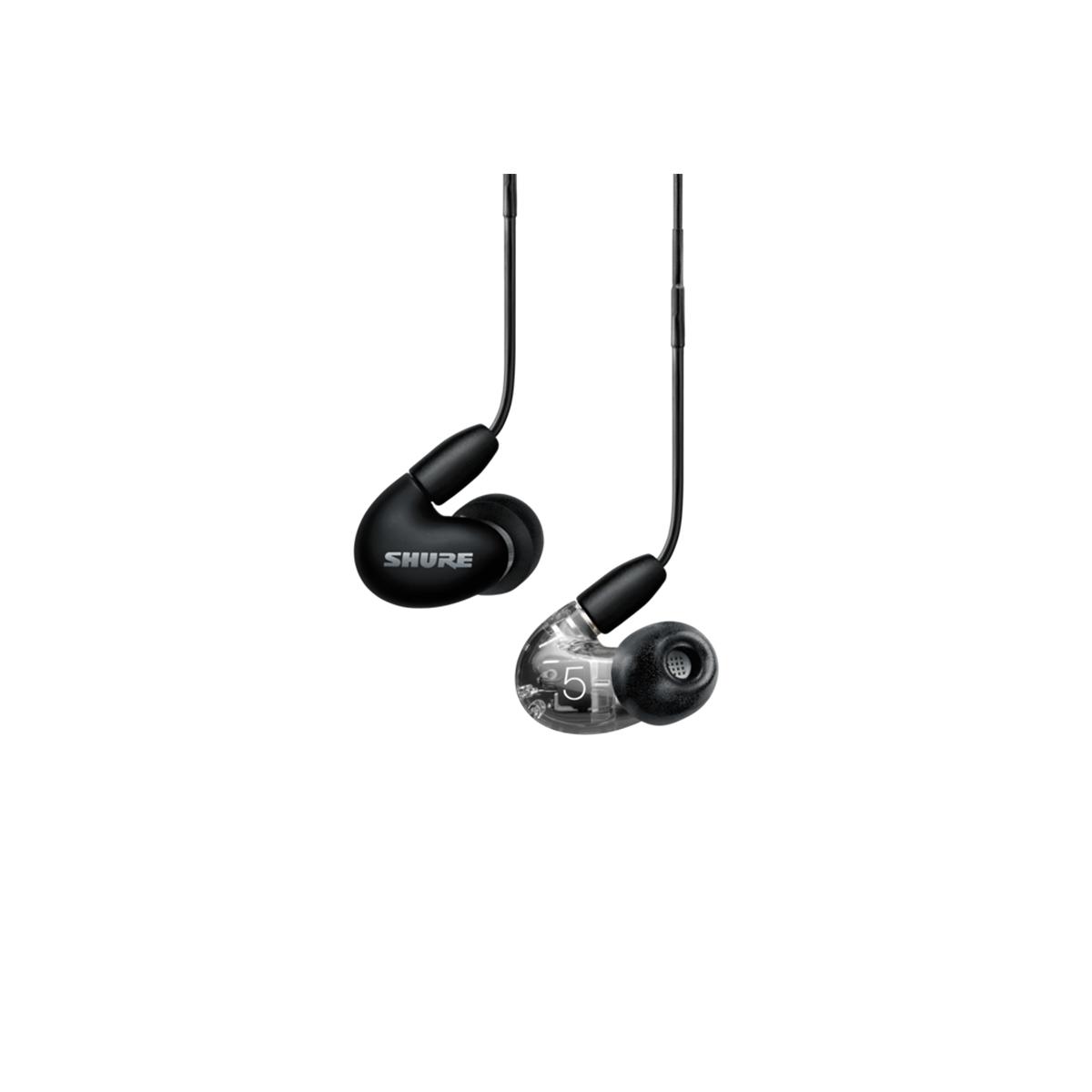 SHURE SE53BABK+UNI-EFS AONIC 5 Auricolari colore nero satinato/trasparente