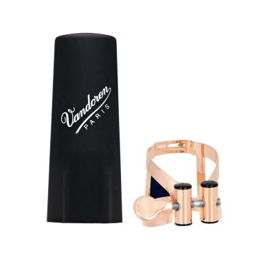 VANDOREN LC51PGP OPTIMUM GOLD PLATED LEGATURA IN ORO ROSA CON COPRIBOCCHINO PER CLARINETTO IN Bb