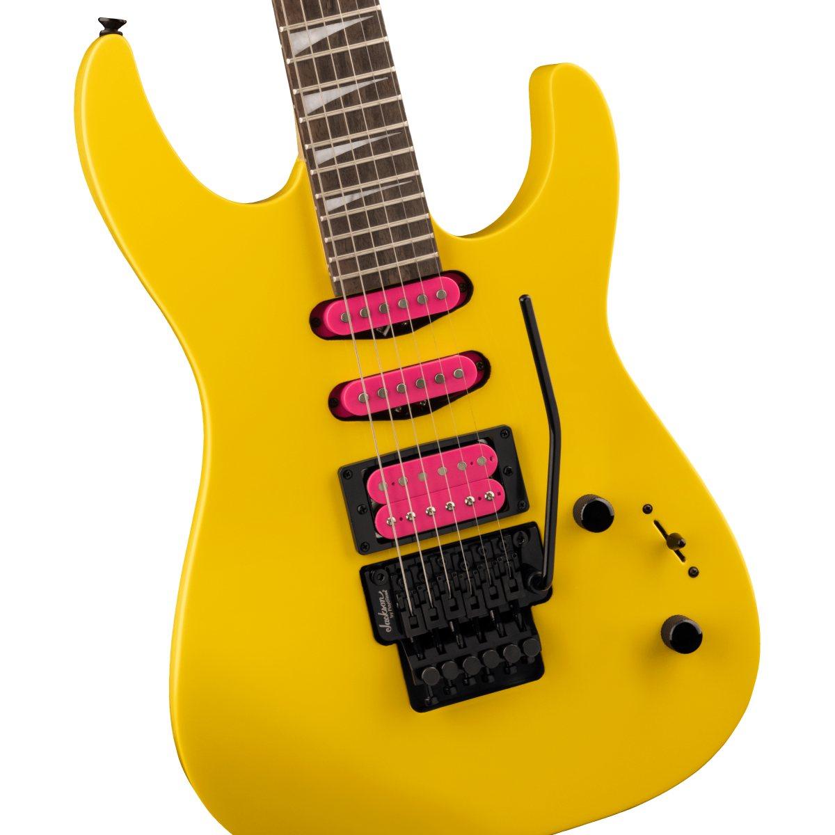 Jackson dk3xr dinky caution yellow hss chitarra elettrica