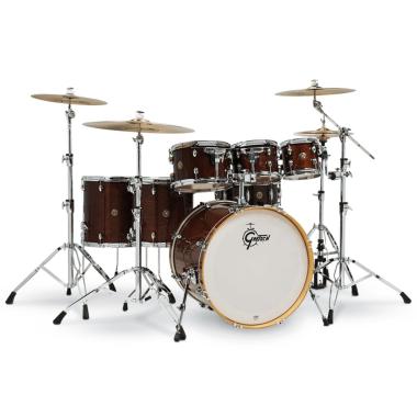 GRETSCH CATALINA MAPLE CM1 E826P Walnut Glaze BATTERIA ACUSTICA 7 PEZZI