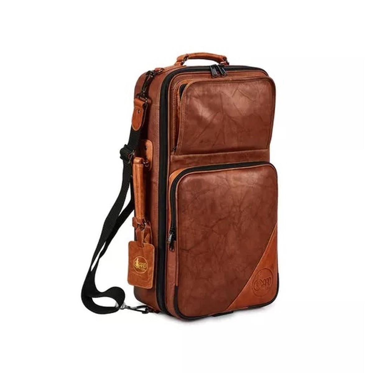 GARD 5-ECLN ELITE IN PELLE PER 3 TROMBE Dark Brown Leather