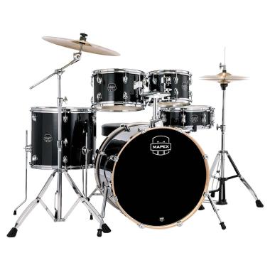 MAPEX VE5294FTCVH VENUS ROCK 5 PEZZI Black Galaxy Sparkle Cassa 22