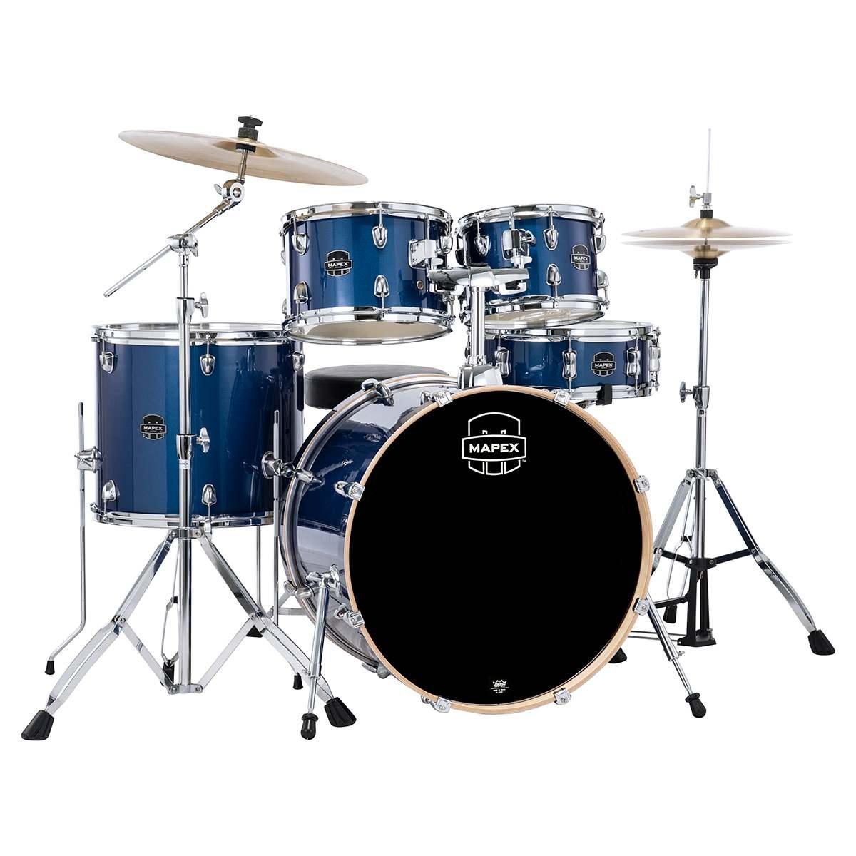MAPEX VE5294FTCVI VENUS ROCK 5 PEZZI Blue Sky Sparkle Cassa 22