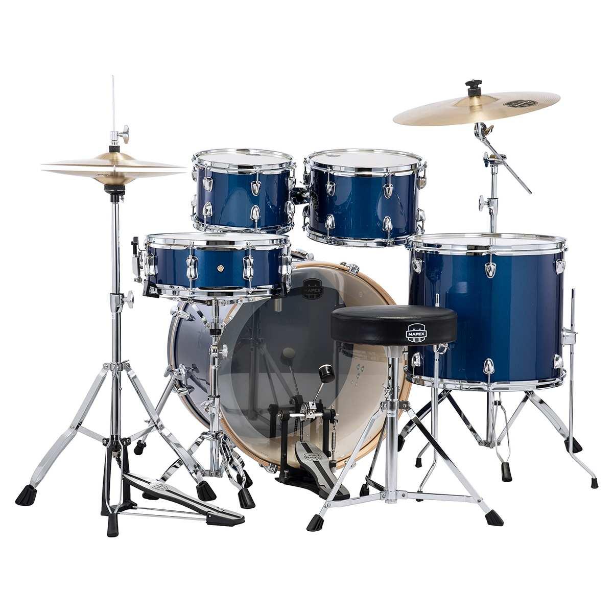 MAPEX VE5294FTCVI VENUS ROCK 5 PEZZI Blue Sky Sparkle Cassa 22