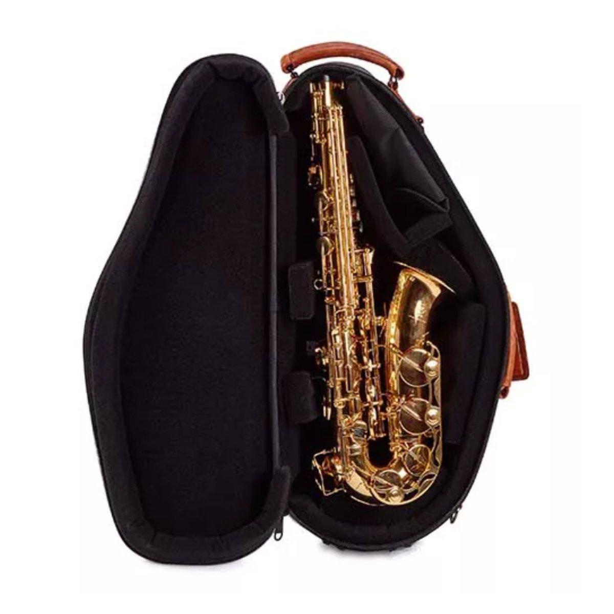 Gard 104esk elite custodia per sax alto nera con inserti in pelle