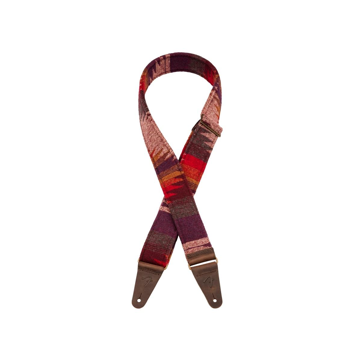 Fender zion purple aztec tracolla per chitarra e basso