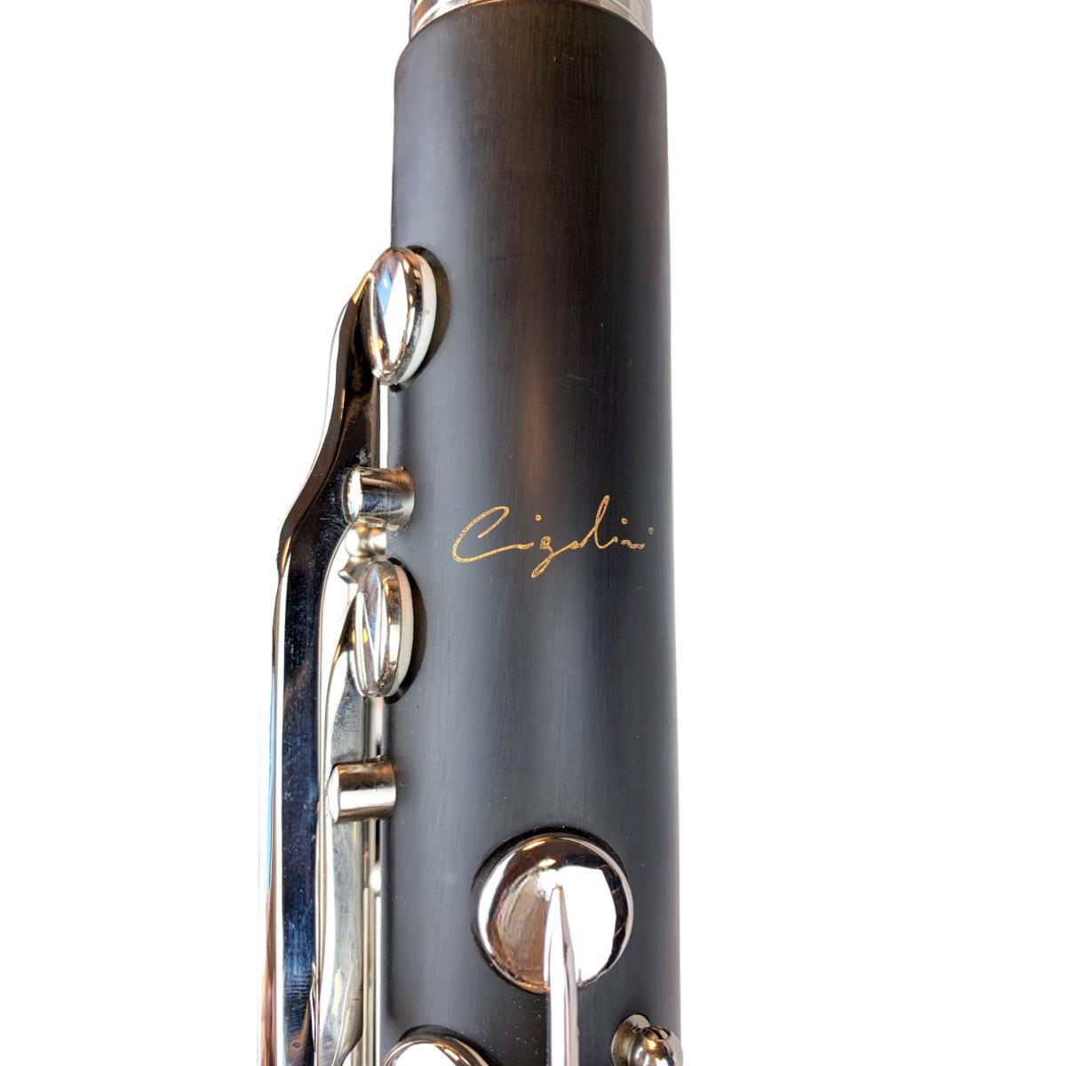 CIGALINI CLARINETTO BASSO SIB discendente MIb - SIS.YAMAHA chiavi nichelate