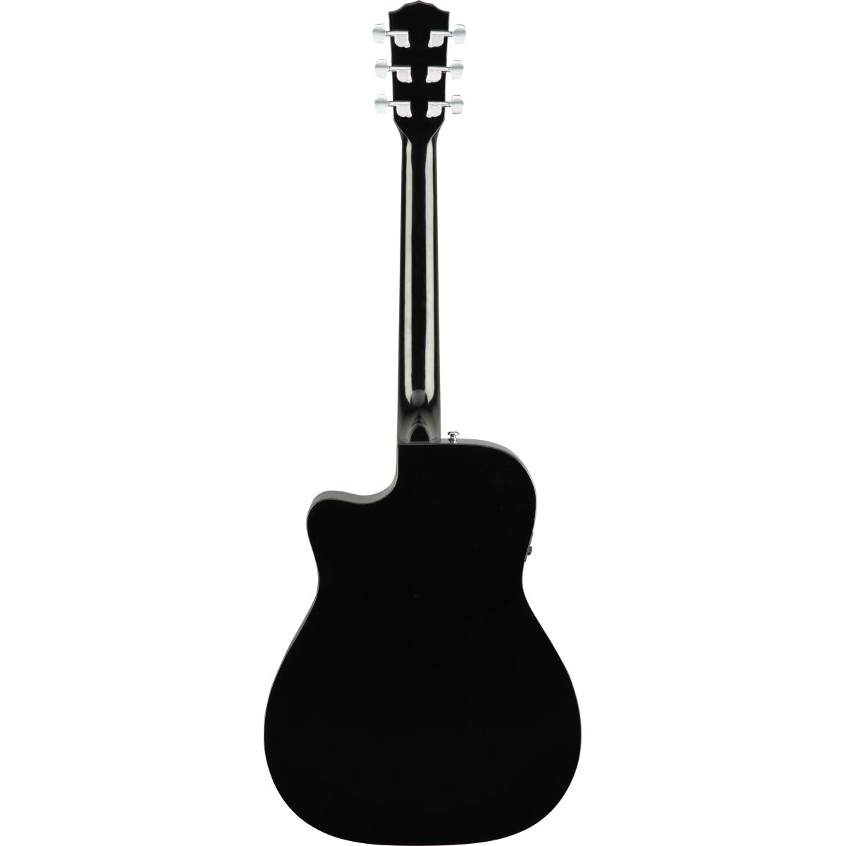 Fender cc60sce concert black chitarra acustica elettrificata