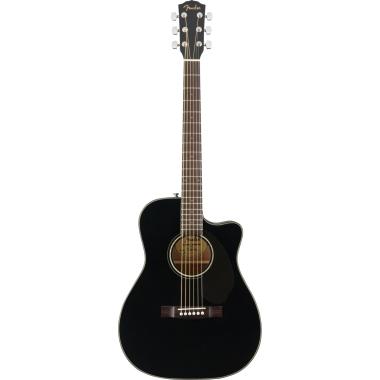 Fender cc60sce concert black chitarra acustica elettrificata