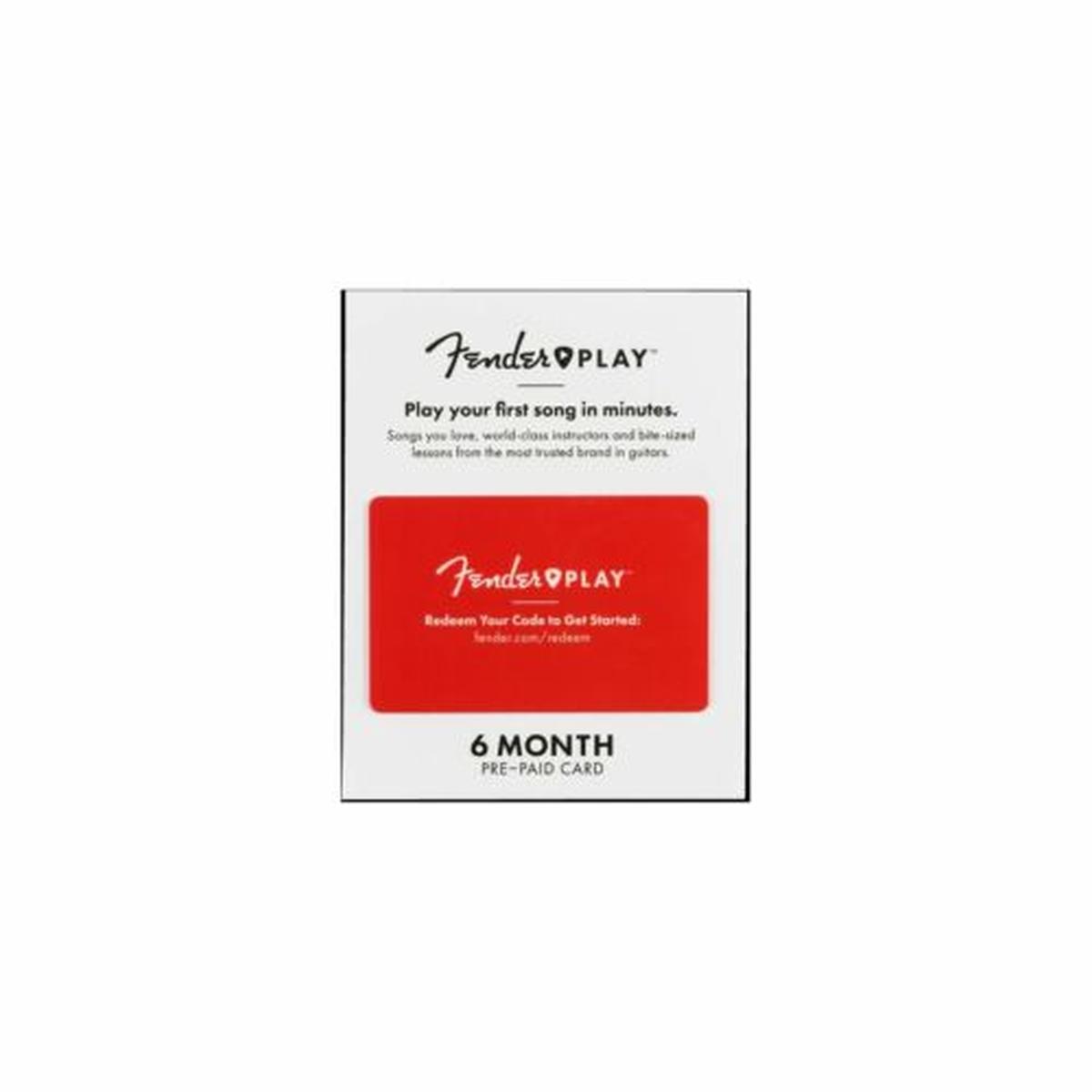 Fender carta prepagata con 6 mesi di lezioni online