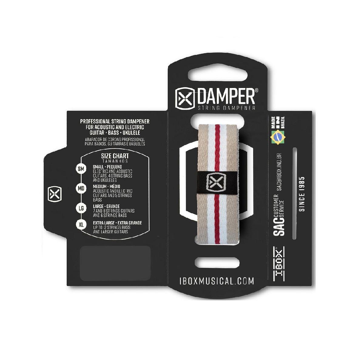 Ibox damper dk sm01 gwr damper ferma corde per chitarra e basso small