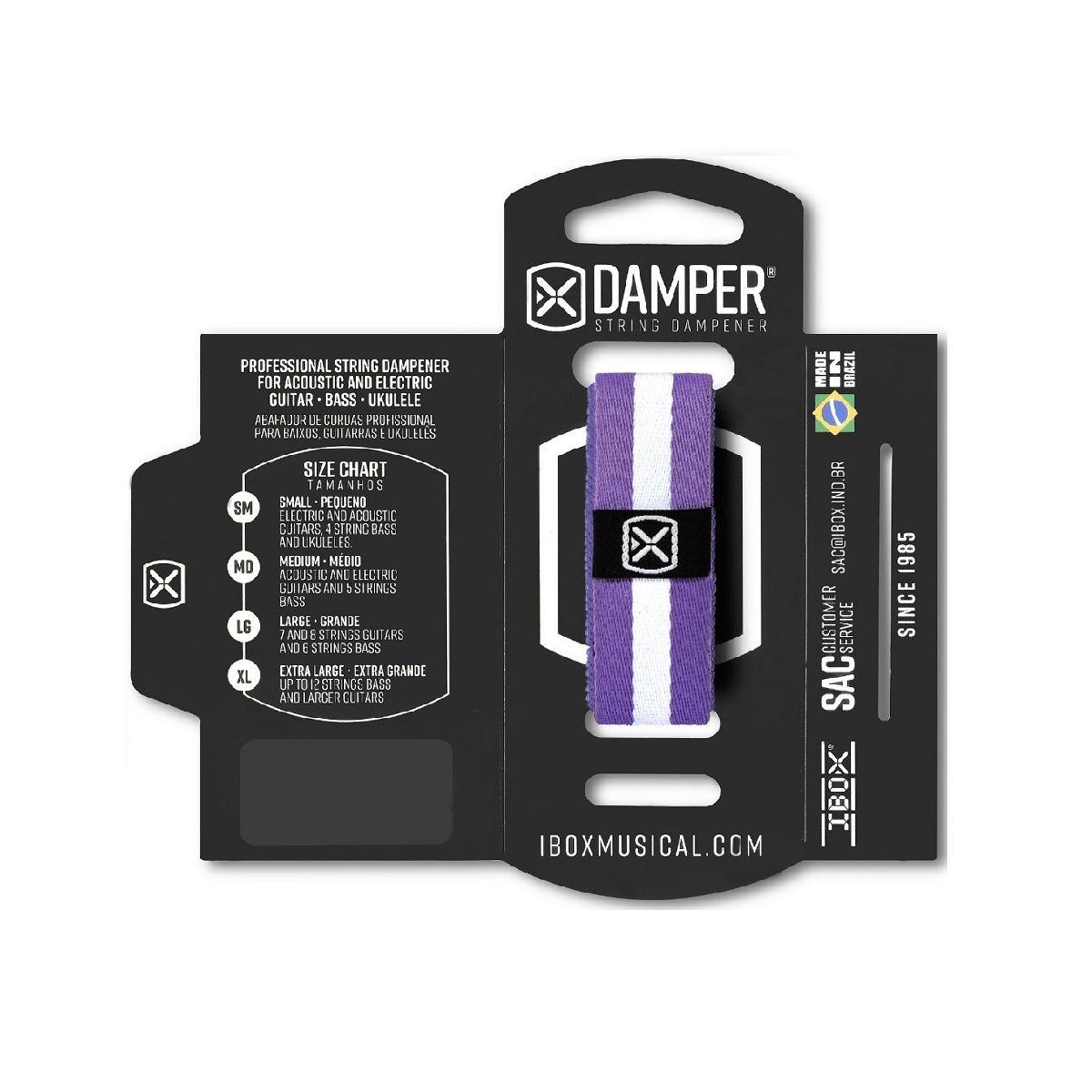 Ibox damper dk sm07 lw damper ferma corde per chitarra e basso small