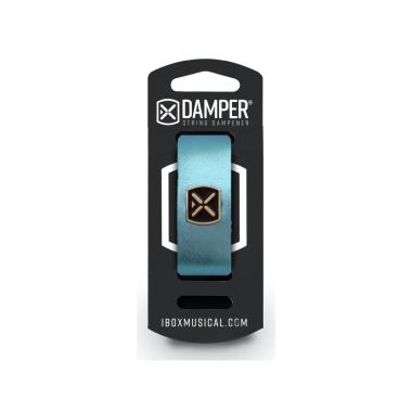 Ibox damper dm sm06 metallic blue damper ferma corde per chitarra e basso small