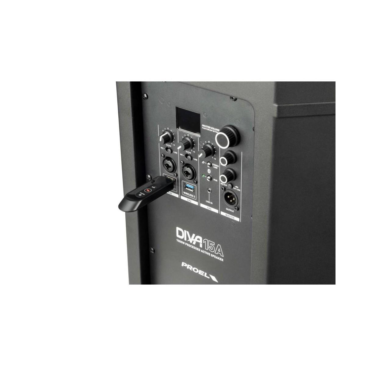 PROEL DIVA15A CASSA ATTIVA BIAMPLIFICATA CON BLUETOOTH 15"