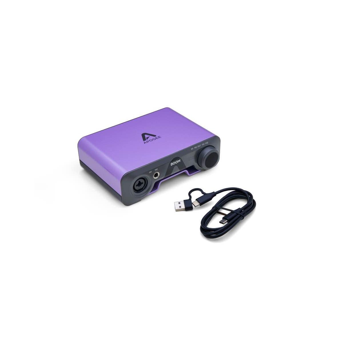 APOGEE BOOM Interfaccia audio 2×2 USB Type-C con DSP hardware integrato