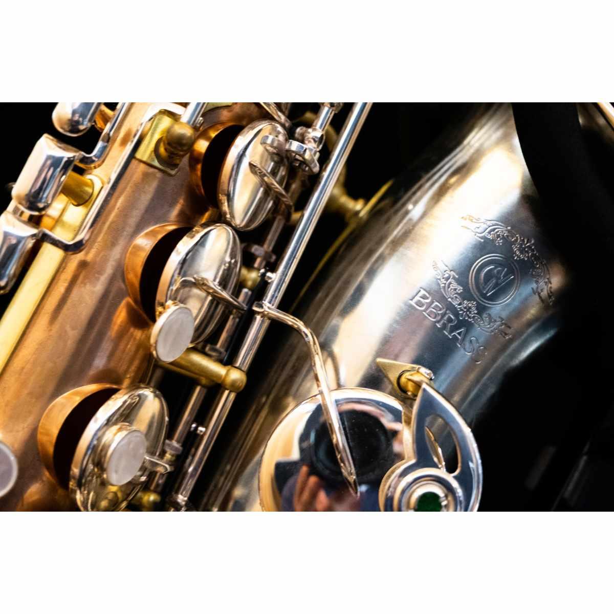 BBRASS GV T1 SAX TENORE fusto Fosforo/Bronzo e campana Rame bianco RAW