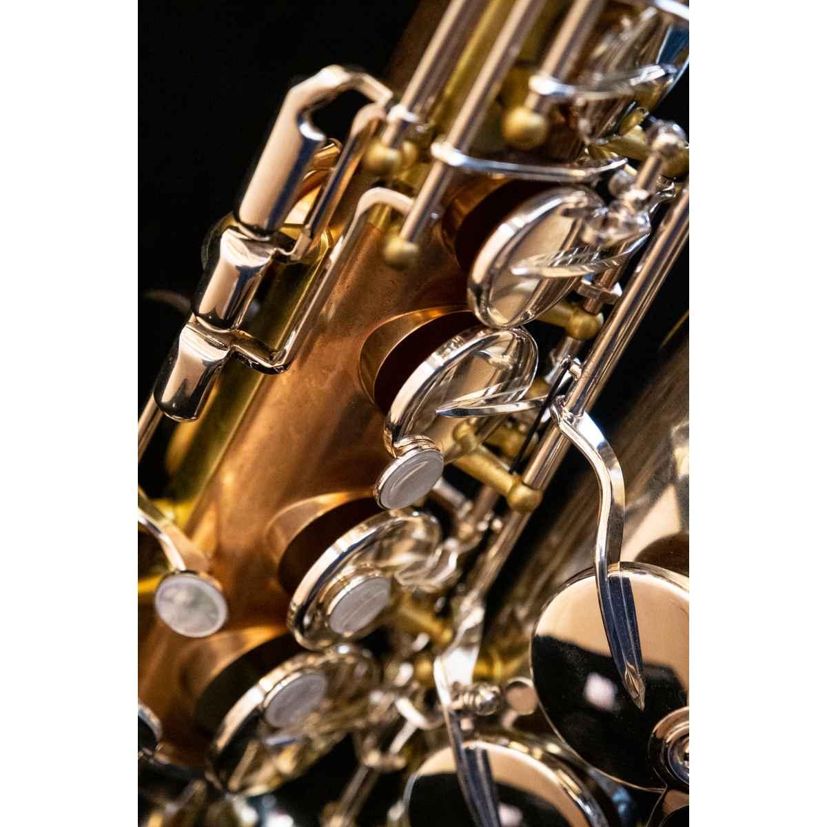 BBRASS GV T1 SAX TENORE fusto Fosforo/Bronzo e campana Rame bianco RAW