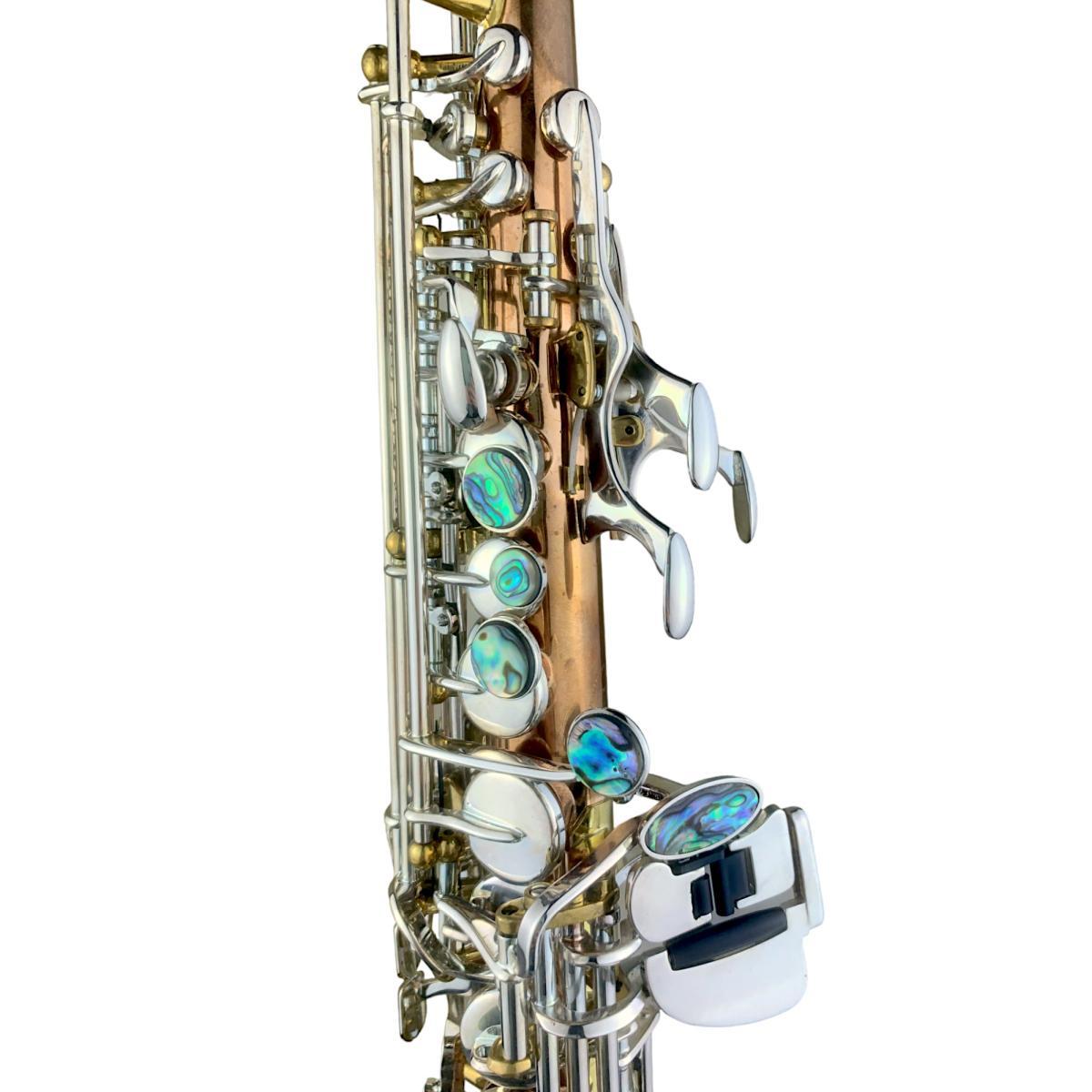 BBRASS GV S1 SAX SOPRANO dritto fusto Fosforo/Bronzo RAW chiavi argentate