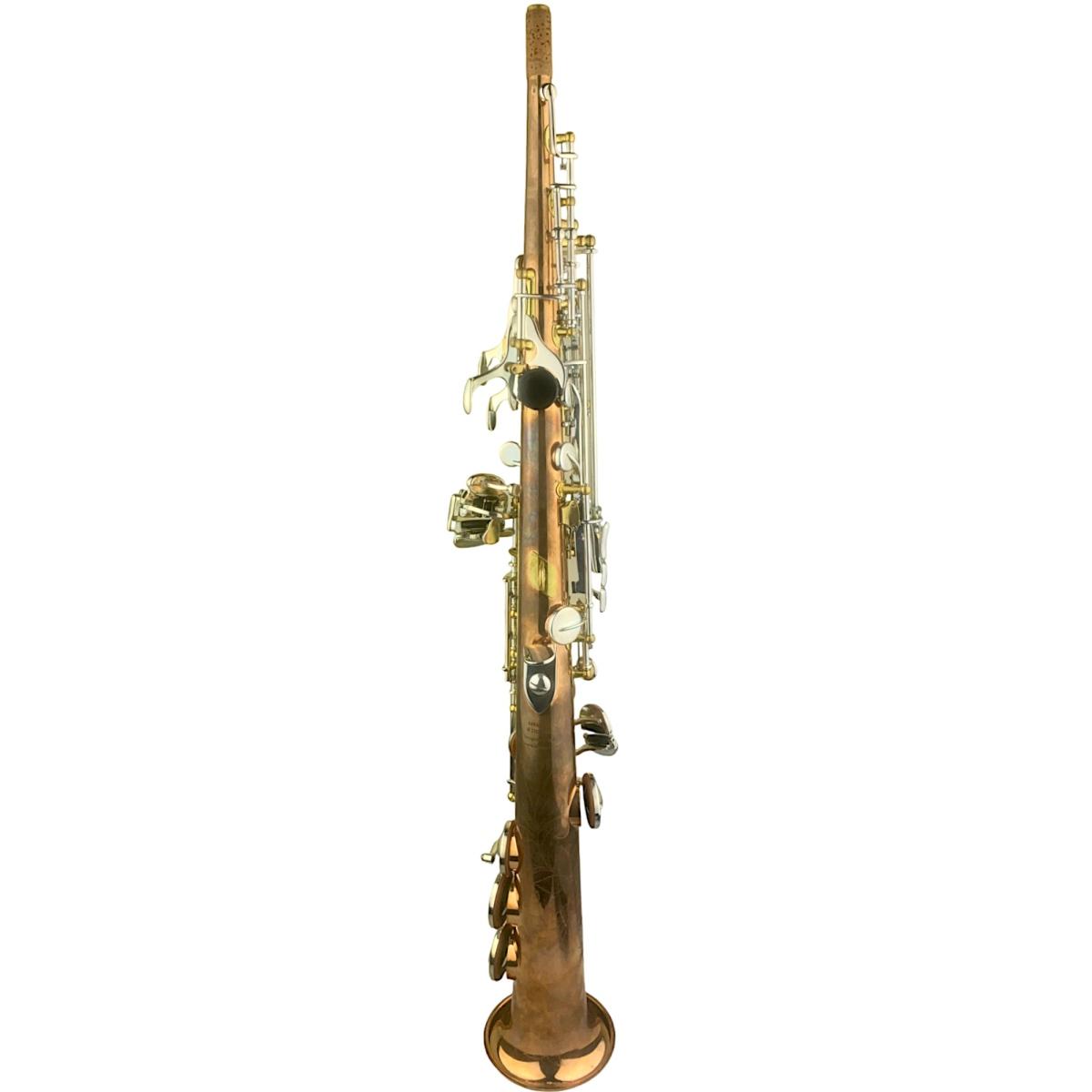 BBRASS GV S1 SAX SOPRANO dritto fusto Fosforo/Bronzo RAW chiavi argentate
