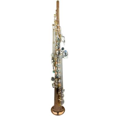 BBRASS GV S1 SAX SOPRANO dritto fusto Fosforo/Bronzo RAW chiavi argentate