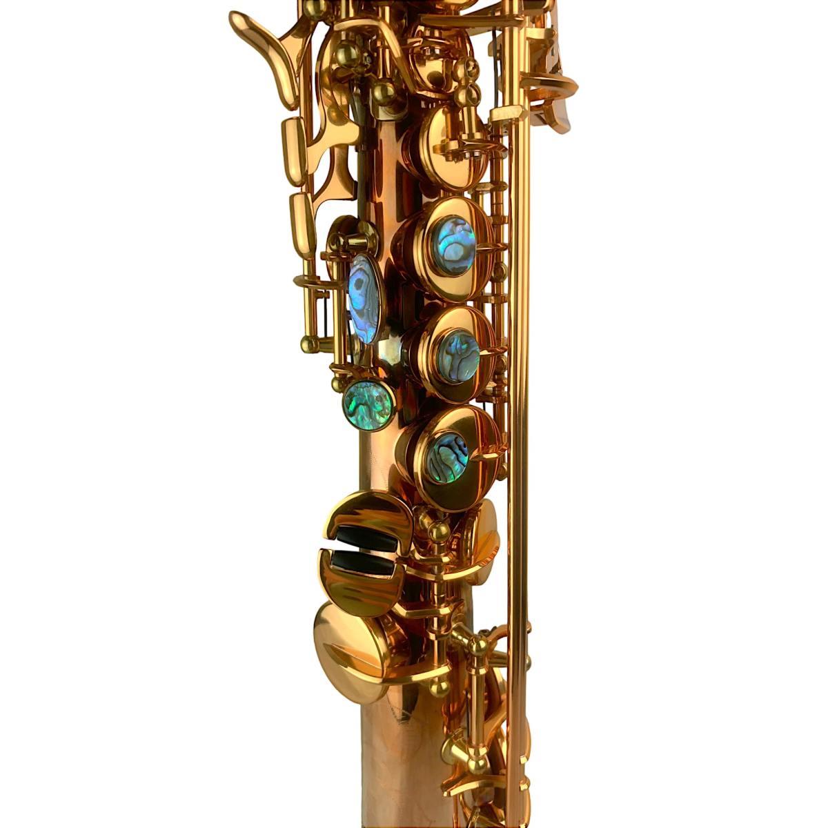 BBRASS GV S2 SAX SOPRANO dritto fusto Fosforo/Bronzo raw chiavi laccate
