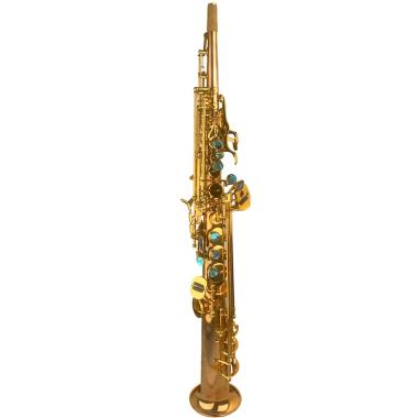 BBRASS GV S2 SAX SOPRANO dritto fusto Fosforo/Bronzo raw chiavi laccate