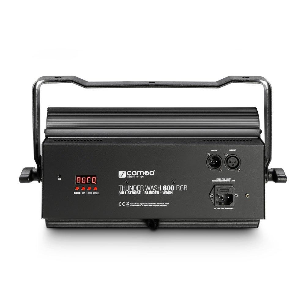 CAMEO THUNDER WASH 600 RGB - Lampada 3 in 1 strobo, blinder e wash 648 x 0,2 W RGB