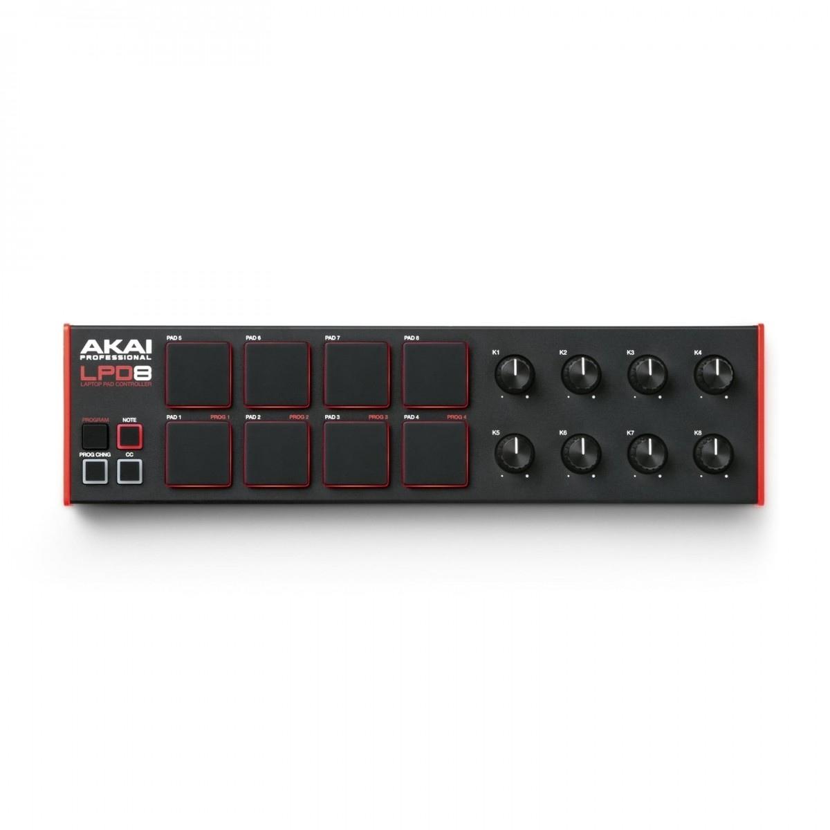 AKAI PROFESSIONAL LPD8 MKII Controller MIDI USB Compatto con Pad RGB e Knob Assegnabili