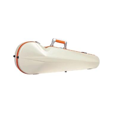 BAM SUP2002XLWO CUSTODIA HIGHTECH" SUPREME ICE CONTOURED IN POLICARBONATO PER VIOLINO - WHITE - ORANGE VERSION"