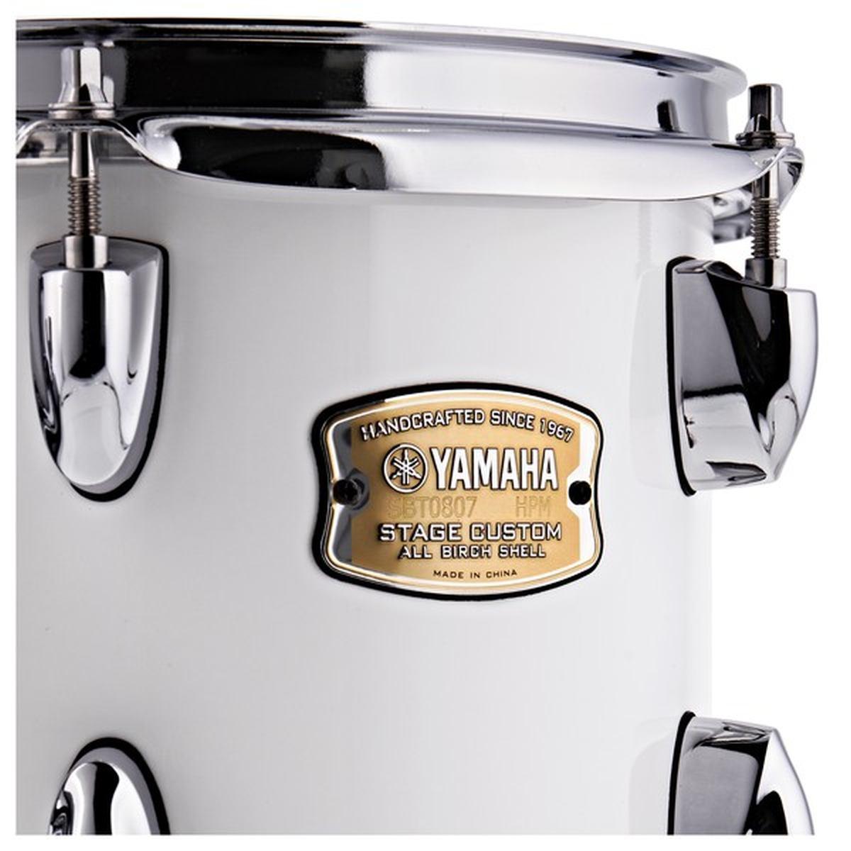 Yamaha sbp2f5pwh7 stage custom birch pure white + hardware hw780