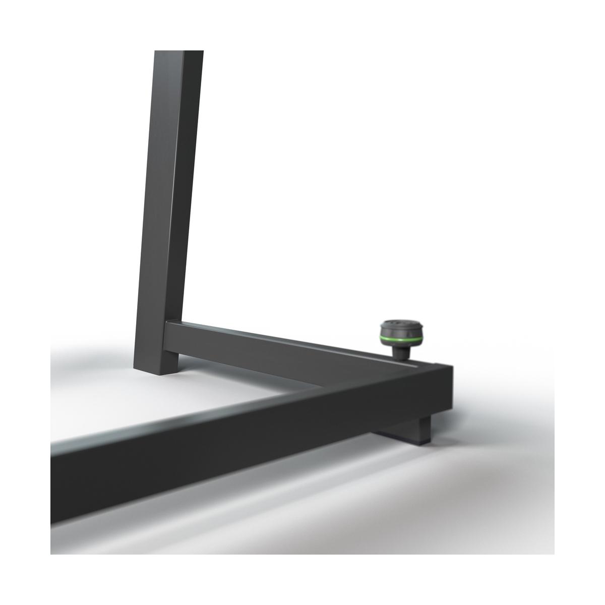 GRAVITY FDJT 01 - Tavolo per DJ con vassoi regolabili per diffusori e laptop