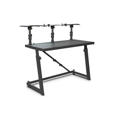 GRAVITY FDJT 01 - Tavolo per DJ con vassoi regolabili per diffusori e laptop