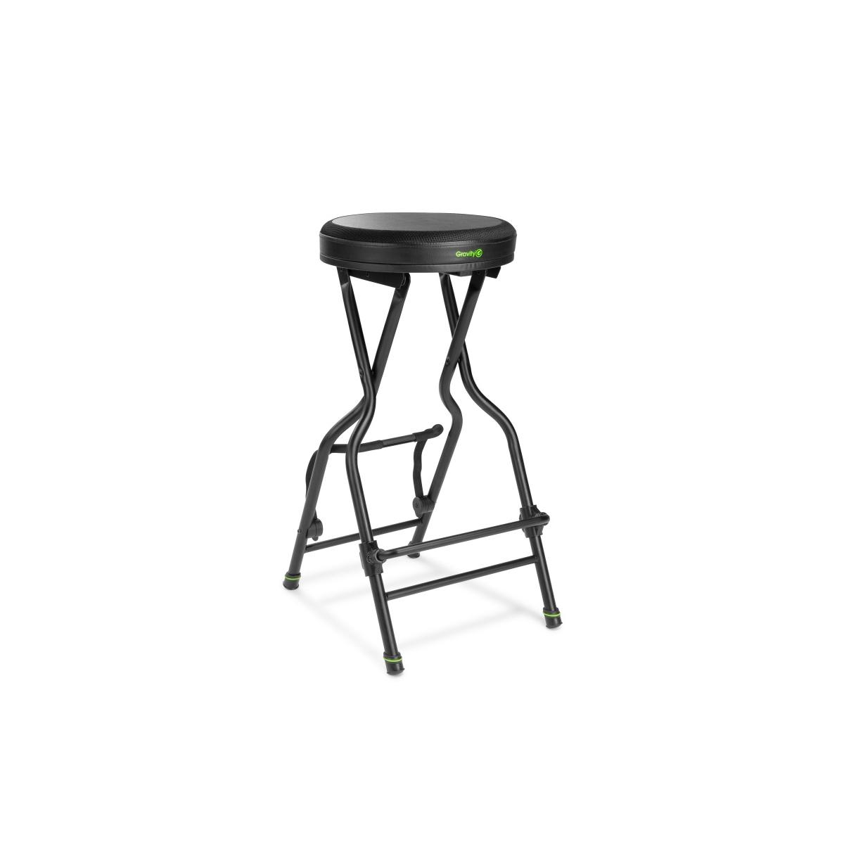 GRAVITY FG SEAT 1 - Sedile per musicisti con cavalletto per chitarra