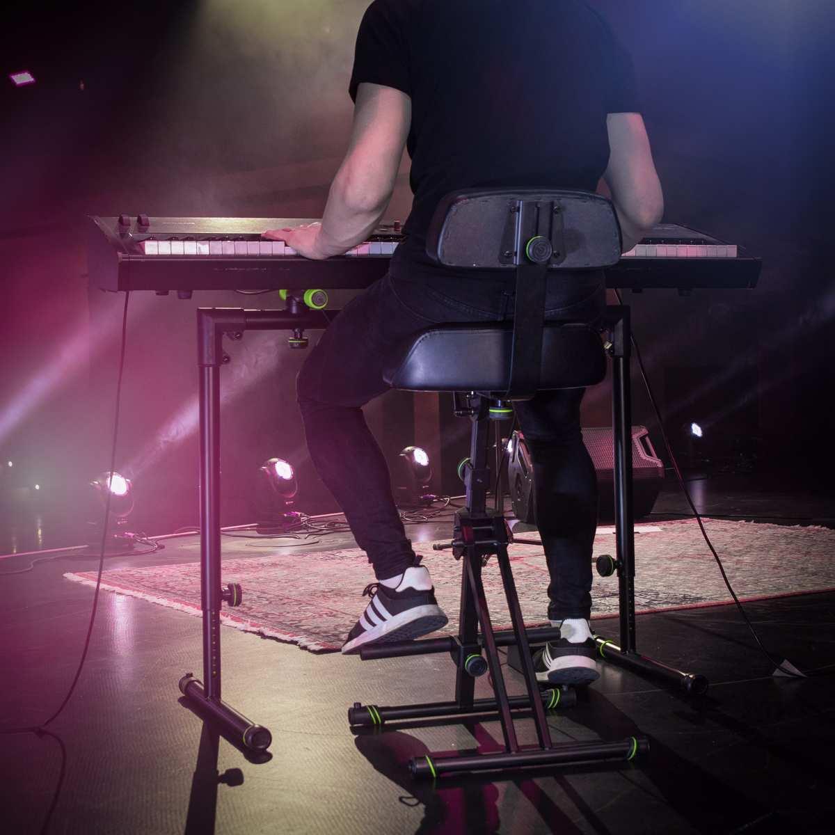 GRAVITY FM SEAT1 BR - Sgabello regolabile in altezza con piede e schienale