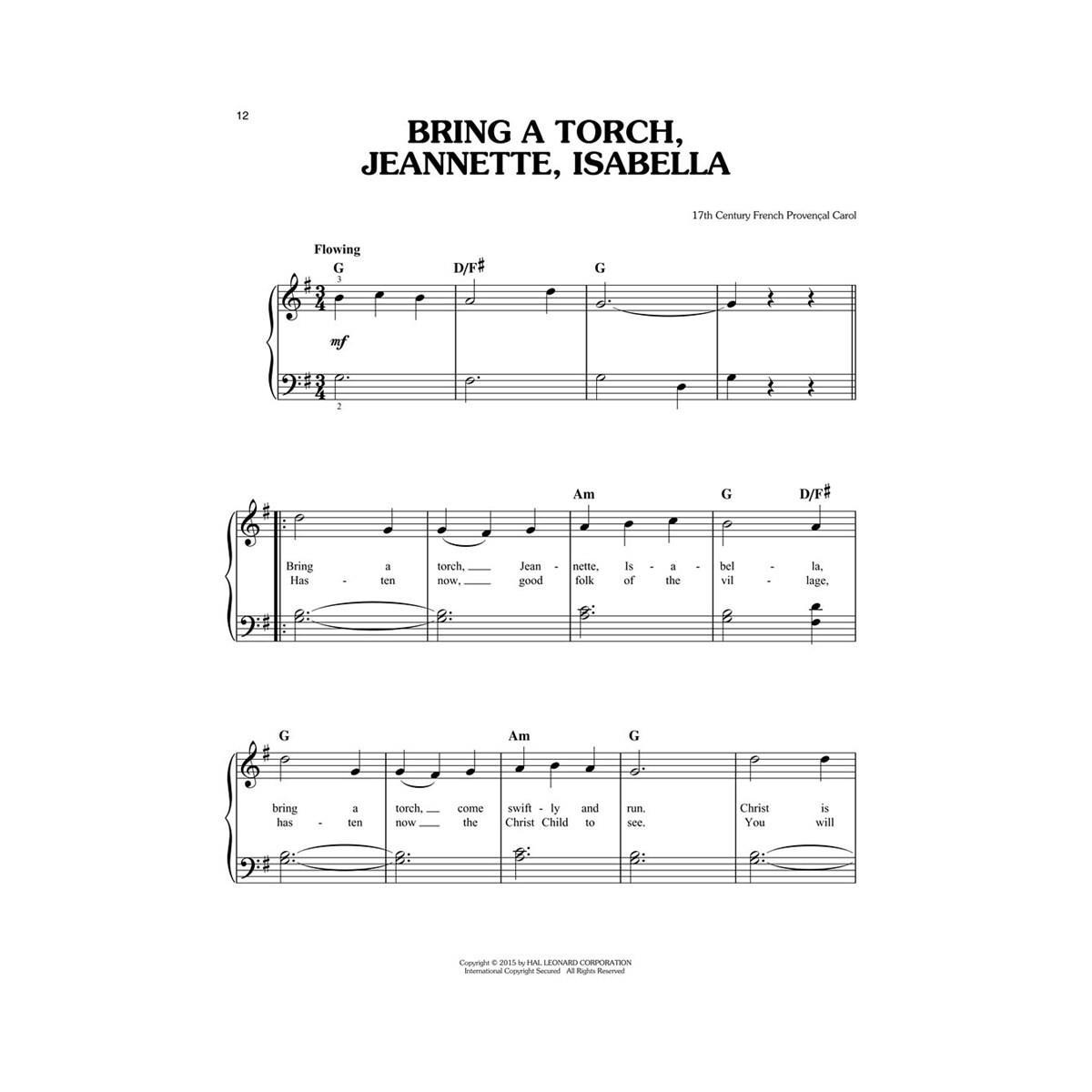 FIRST 50 CHRISTMAS CAROLS ( per pianoforte e tastiera)