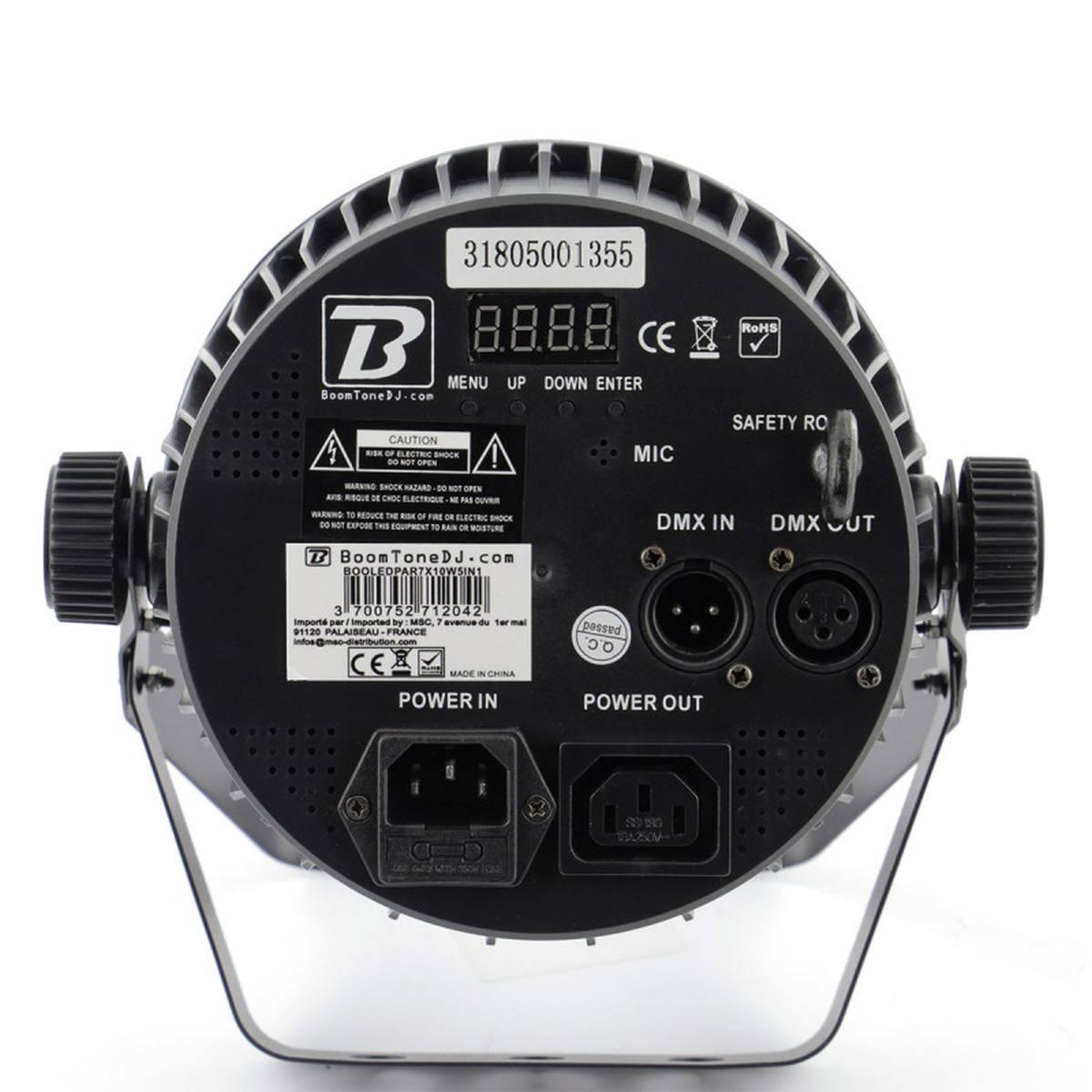 BOOMTONE DJ PAR LED 7x10W RGBWA