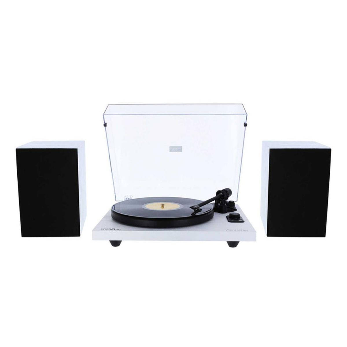 Enova hifi vision2 set wh giradischi ub/bluetooth hi-fi con speaker inclusi