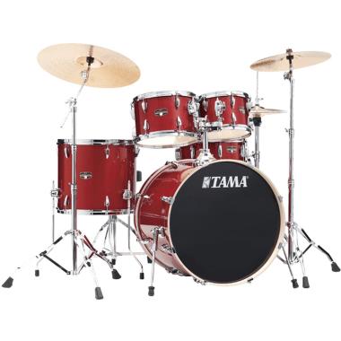 TAMA IP50H6W-BRM Imperialstar 5-pezzi Kit Completo cassa 20 & Meinl HCS Bronze cymbals BURNT RED MIST