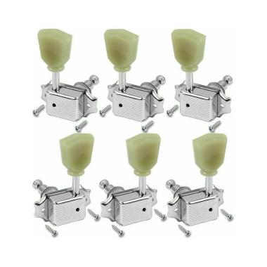 Partsplanet j44cr set di meccaniche cromate per chitarra elettrica