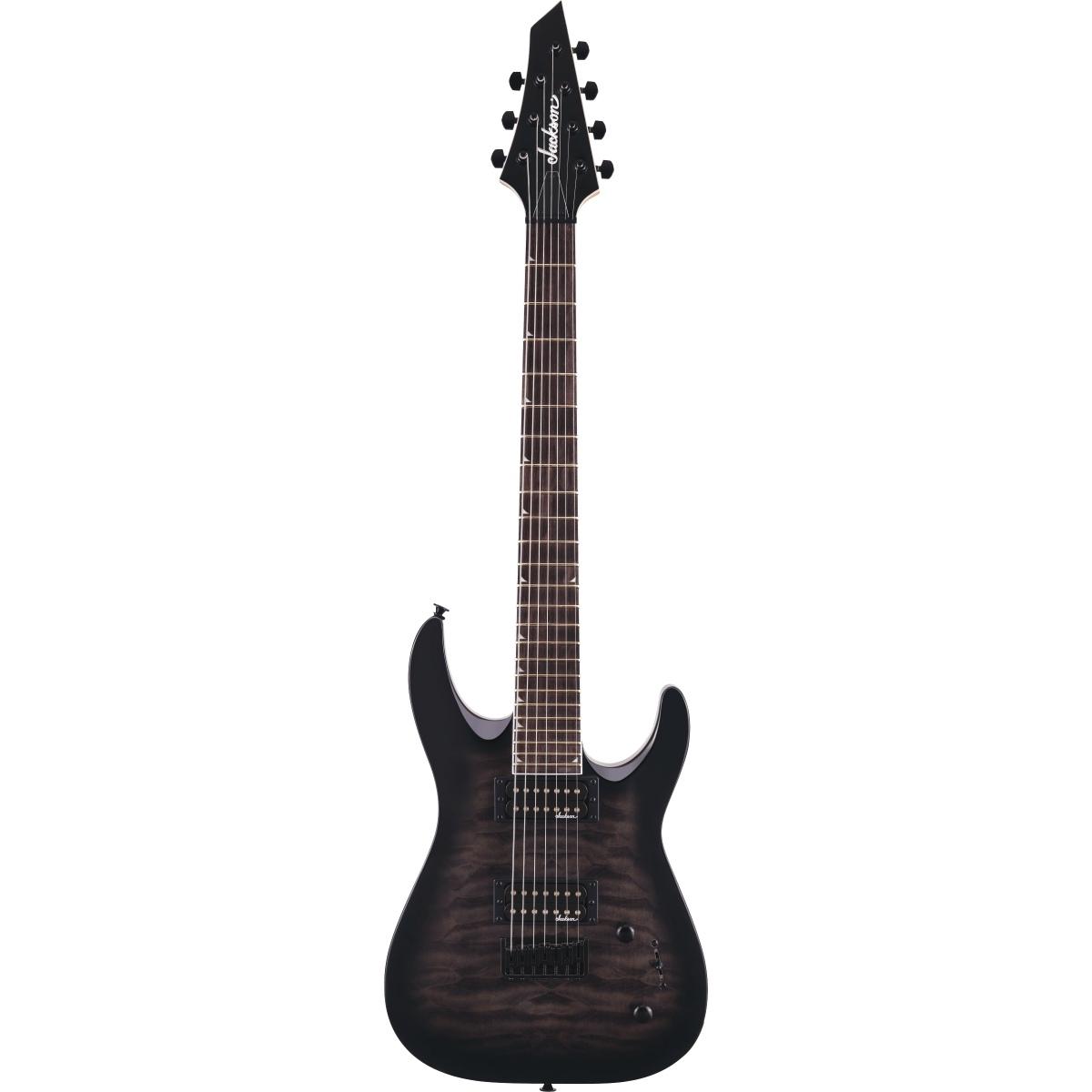 JACKSON JS22Q-7 DKA HT Transparent Black Burst CHITARRA ELETTRICA