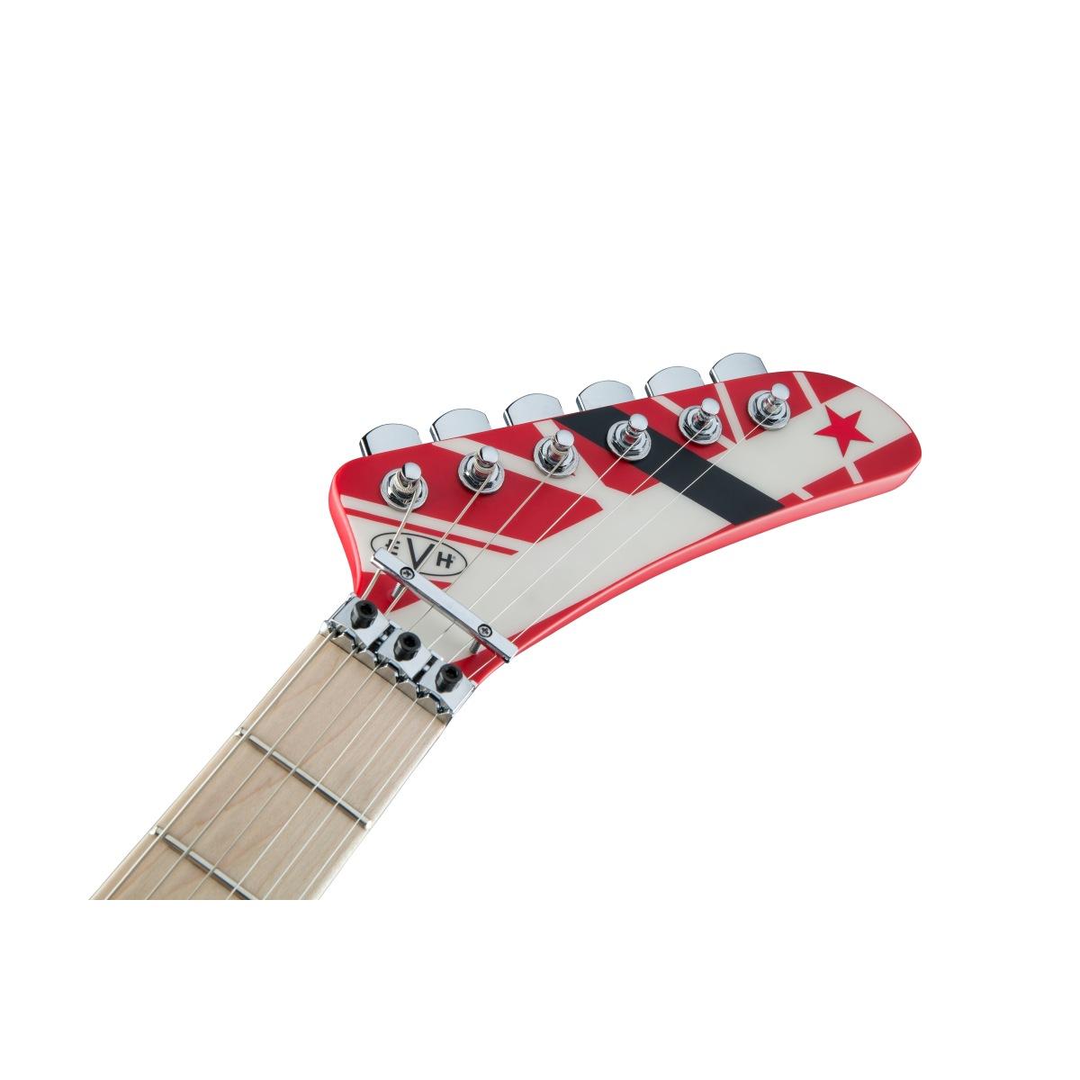 EVH STRIPED SERIES 5150 Red, Black AND White STRIPES CHITARRA ELETTRICA