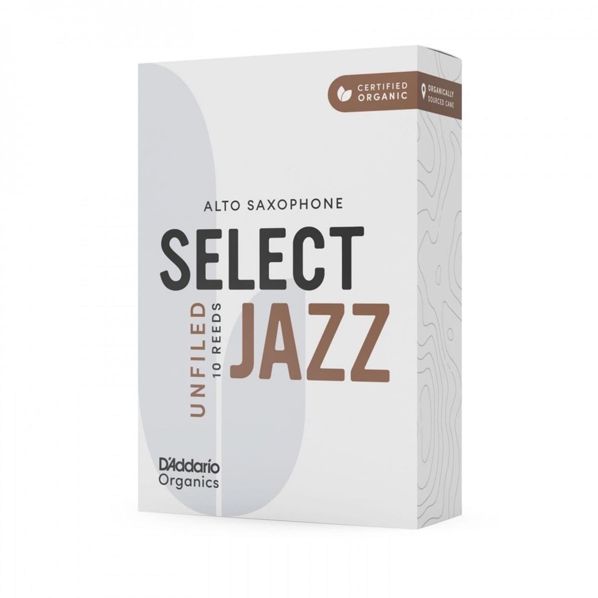 D'addario organic select jazz 10 ance per sax alto unfiled 2h