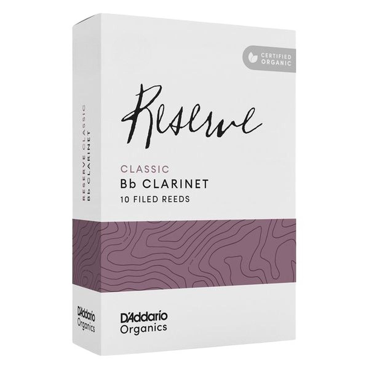 D'ADDARIO RESERVE CLASSIC ORGANIC 10 ANCE PER CLARINETTO IN Bb n° 2 1/2