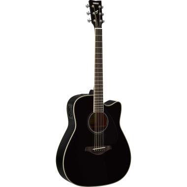 Yamaha fgx820c black chitarra acustica elettrificata