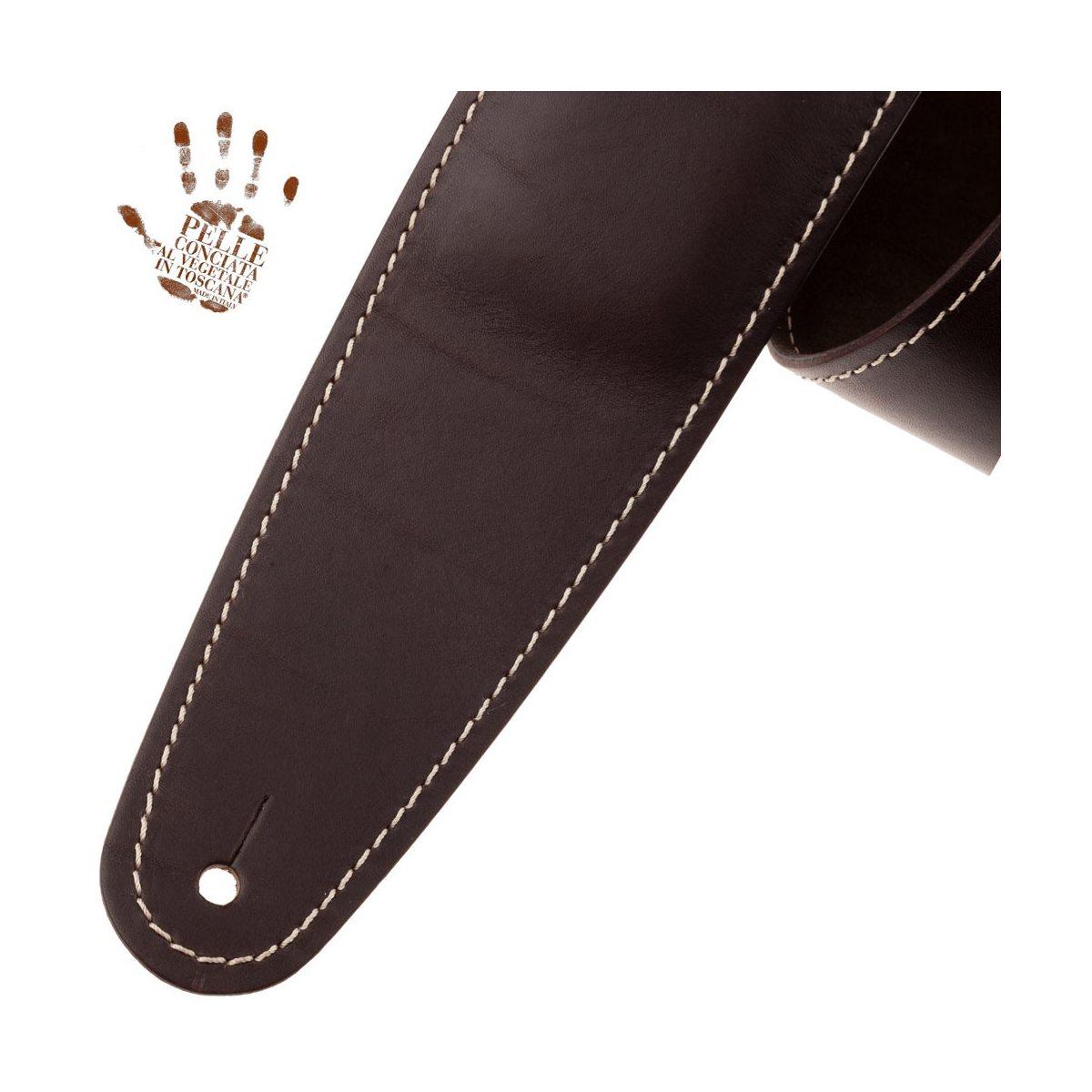 MAGRABO' ONE BUCKLE OS PADDED CORE EBANO 7,5cm FIBBIA CLASSIC ARGENTO TRACOLLA PER CHITARRA