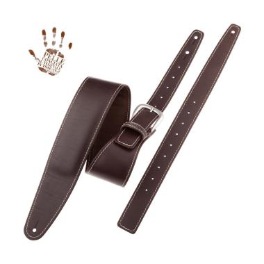 MAGRABO' ONE BUCKLE OS PADDED CORE EBANO 7,5cm FIBBIA CLASSIC ARGENTO TRACOLLA PER CHITARRA