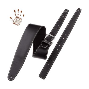 MAGRABO' ONE BUCKLE OS PADDED CORE NERO 7,5cm FIBBIA CLASSIC ARGENTO TRACOLLA PER CHITARRA