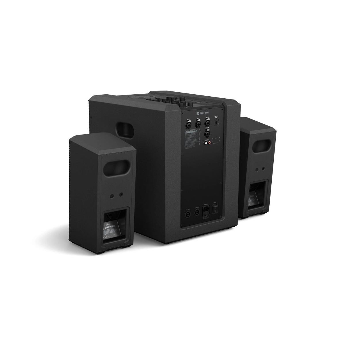 LD SYSTEMS DAVE 10 G4X - Sistema audio 2.1 attivo compatto