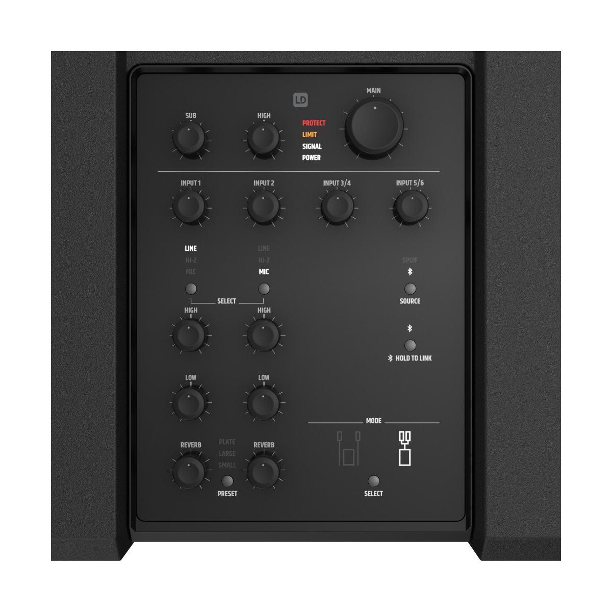 LD SYSTEMS DAVE 10 G4X - Sistema audio 2.1 attivo compatto