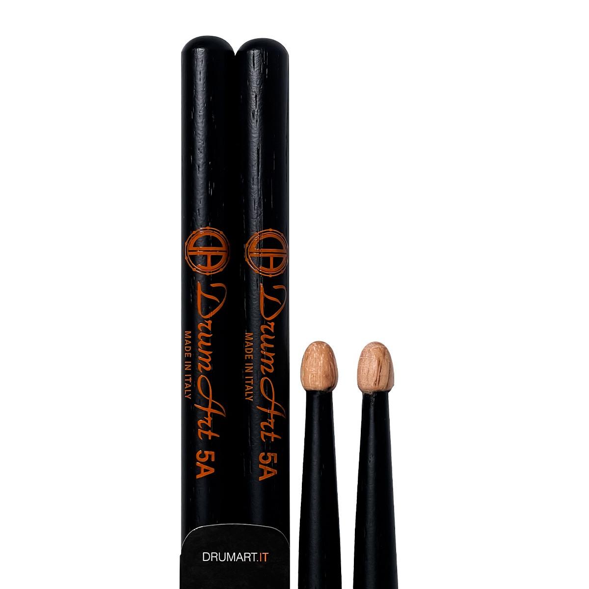 Drum art 5a black paio di bacchette per batteria
